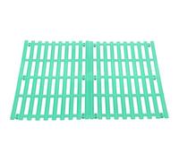 Veemoon 2pcs Green Plastic Rabbit Cage Floor Mats Bunny Cage Foot Pads Sturdy Small Animal Floor Cushions for Household Rabbits Livestock Bedding Supplies