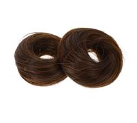 Veemoon 2Pcs Hair Bun Scrunchies High Temperature Hairpiece Extensions for Women Natural Chignon Donut Style Suitable for Any Hair Thickness