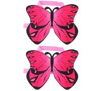 Veemoon 2pcs Halloween Pet Clothes Lightweight Butterfly Pattern Cat Costume Pink Funny Cosplay Garment for Cats