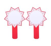 Veemoon 2pcs Handheld Auction Paddles: 12x8 Inch Dry Erase Scoreboard - Single Side Answer Paddles for Classroom and Game Night - Voting Board with Handle for Sports Competitions