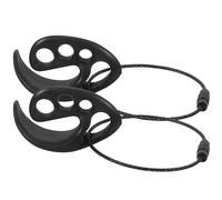 Veemoon 2pcs Hanging Flying Disc Clip Disc Carrier Black Plastic Metal Outdoor Holder Easy to Store Reusable Portable Carrier for Extreme Sports