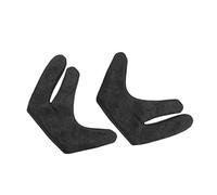 Veemoon 2pcs Heat Resistant Hair Styling Gloves Three Finger Barber Gloves for Left and Right Hand Durable Hair Dye and Curling Protection for Salon and Home Use