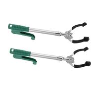 Veemoon 2pcs Heavy Duty Grabber Tools for Seniors Reaching Assist Litter Picker Trash Claw Durable Plastic Construction for Easy Pickup of Garbage and Trash Any Environment