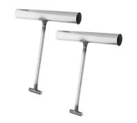 Veemoon 2pcs Heavy Duty Manhole Cover Lifting Hooks T-shaped Metal Drain Grate Pull Hooks Portable Plumbing Tools for Easy Access to Well Lids