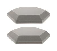 Veemoon 2pcs Hexagon Soundproof Wall Panels for Indoor Noise Reduction with Flame-retardant Polymeric Sponge Material, Creative Acoustic Absorption Mats for Home Studio or Recording Room