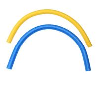 Veemoon 2pcs Hollow Floating Pool Noodles 6.5x150cm Epe Foam Swim Noodles Water Float Aid for Swimming and Pool, Blue and Yellow Color and Adults