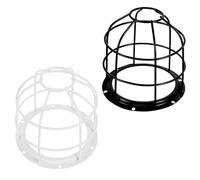 Veemoon 2Pcs Industrial Metal Wire Lampshade Protective Lamp Cover Cage Frame for Workshop and Factory Lighting Anti-Collision Light Bulb Guard