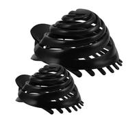 Veemoon 2PCS Japanese Plastic Dome Hair Tool Bun Maker Clips No Slip Spiral Hair Holder for Voluminous Natural Hairstyles Quick Easy Styling Accessories for Women Daily Use