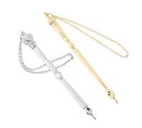 Veemoon 2pcs Jewish Bible Reading Pointer Tool Elegant Metal Finger Torah Pointer for Mitzvah Wedding Torah Reading Christian Presents Book Page Accessories