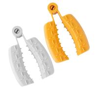 Veemoon 2Pcs Kitchen Finger Guards for Cutting Vegetables Abs Vegetable Cutting Hand Protectors Ergonomic Finger Protectors for Safe Food Slicing and Grating