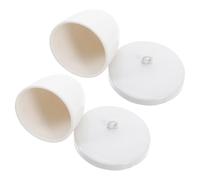 Veemoon 2pcs Laboratory Crucible with Lid Porcelain Ceramic Crucible 70ml Light Heat Resistant for Chemical Synthesis and Research