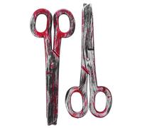 Veemoon 2pcs Large Clown Scissors Performing Prop Plastic Giant Fake Scissor Decoration for Halloween Party Stage Performance Accessory