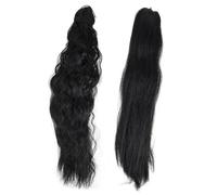 Veemoon 2pcs Long Curly Ponytail Wig Hair for Wavy Hairpiece Curly Ponytail for Cosplay Headdress