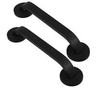 Veemoon 2pcs Magnetic Fridge Handles, Black Aluminium Pulls for Refrigerator and Dishwasher, Easy Install Minimalist Replacement Door Handle for Home or Travel