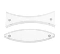 Veemoon 2Pcs Magnetic Optical Lens Set for Physics Teaching - Double Convex and Concave Acrylic Lenses for Light Refraction, Reflection, and Science Experiments in Classroom Optics