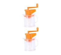 Veemoon 2PCS Manual Soy Milk Maker and Fruit Juice Squeezer Multi-purpose Handheld Juicer for Fruits and Soybeans Easy to Clean Compact Design for Household Use