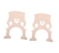 Veemoon 2pcs Maple Wood Cello Bridge for 4/4 Size Professional Cellos, Improving Sound Quality and Easy to Carry, for Practicing and Can be Placed the Bag