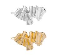 Veemoon 2pcs Metal Hair Clips with Irregular Shape Alloy Material Fit for Most Head Shapes Not Easy to Loosen Or Fall off Hair Accessories and Random Color