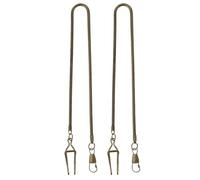 Veemoon 2pcs Metal Pocket Watch Chain Replacement Vintage Bronze Design for Hanging Pocket Watch Holder Costume Prop Accessories for Halloween Party and Holiday Occasions