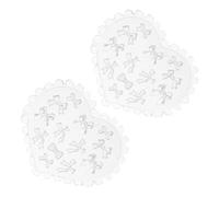 Veemoon 2pcs Mini Bowknot Silicone Mold for Nail Art Supplies 3D Heart Shape Bow Charm Template for Manicure Sculpting Tools Nail Decoration Molds