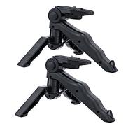 Veemoon 2pcs Mini Camera Tripod Travel Set Portable Lightweight Plastic Tabletop and Action Camera Tripod for Live Streaming and Watching Videos