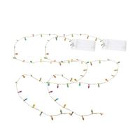 Veemoon 2Pcs Miniature LED String Lights for Dollhouse Crafts - Tiny Battery-Operated Decorative Fairy Lights - Mini Fake Lamp Bulbs for Christmas Dollhouse Accessories and Miniatures