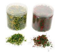Veemoon 2pcs Mixed Tree Powder for Realistic Crafting Sustainable Materials for Dollhouse and Architectural Models for Sand Table Projects