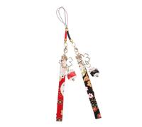 Veemoon 2pcs Mobile Phone Straps Cat Strap Charm Phone Charm Cute Cats Lollies Candy Cancelling Hanging Lanyard Gummy Pendant Lanyard Card Holder Bell para Animal Beads Oh Black Zinc Alloy