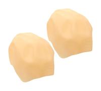 Veemoon 2pcs Monk's Headgear Realistic Bald Cap Latex Halloween Wig Cap for Cosplay Stage Performance Accessory