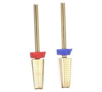 Veemoon 2pcs Nail Drill Bits Premium Alloy Sturdy Carbide Nail Bits for Acrylic Salon Use DIY Art Manicure Tool
