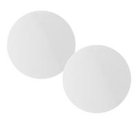 Veemoon 2Pcs Natural White Salt Massage Stones Set 5Cm Diameter Heated Spa Therapy Stones for Essential Oil Massage for Back Neck Shoulder and Foot Care at Home