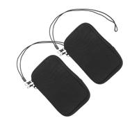 Veemoon 2pcs Neoprene Cell Phone Sleeves Portable Zipper Pouch for Women Outdoor Hiking Travel Phone Protection Case with Spacious Interior for Mobile Models Black
