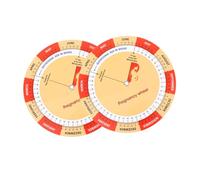 Veemoon 2pcs Paper Tracker for Expecting Mothers Practical Guide for Pregnancy Records Timeline Management