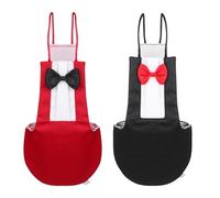 Veemoon 2pcs Parrot Diaper Flight Suit Highly Absorbent Comfortable Cotton Material Bowknot Design Western Style for Travel and Hiking Suitable for Birds Cockatiels Pet Owners