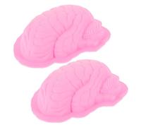 Veemoon 2pcs Pink Silicone Mold for Halloween Baking Food-Grade High Temperature Resistant Dessert Moulds for Jelly Bread Shaped Baking Accessories