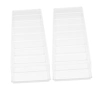 Veemoon 2pcs Plastic Eyeshadow Palettes Makeup Organizer Divided Makeup Palettes Holder for Eyeshadow Contour Blush Vanity Organizer for Cosmetic Storage