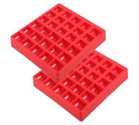Veemoon 2pcs Plastic Money Organizer Coin Tray Multi-Grid Structure Versatile Storage Quick Sorting for Cashiers in Supermarket and Tv Cabinet