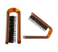 Veemoon 2pcs Portable Folding Pocket Comb with Smooth round Bristles, Ergonomic Plastic Design for Convenient Travel and Personal Household Use