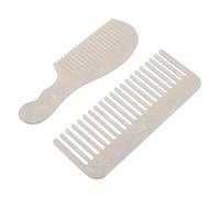 Veemoon 2pcs Portable Static Acetate Hair Comb for Women Lightweight Wide Tooth Styling Tools for Detangling Curly Straight Wet Dry Hair Scalp Friendly Travel Pocket Combs