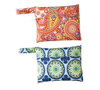 Veemoon 2Pcs Portable Tampon Holder Pouch Small Feminine Supply Bags for Sanitary Napkins Lipsticks Cards Lightweight Durable Period Storage Organizers with Chic Random Styles