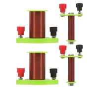 Veemoon 2pcs Precision Induction Coil Set for Physics Experiments Primary and Secondary Coils for Science Education and Classroom Demonstrations