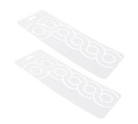 Veemoon 2pcs Quilting Stencils Templates for Machine and Hand Quilting - 9-inch Plastic Patchwork Quilt Border and Corner Patterns - Sewing Quilt Tool for Beginners and Professionals
