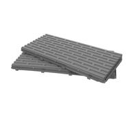 Veemoon 2pcs Rectangular Plastic Planter Box Side Panels for Garden Window Box Accessories, Easy Assembly and Safe Handling for Balconies and Family-friendly Outdoor Gardening Projects