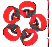 Veemoon 2pcs Red Anti-Crowing Rooster Collars Poultry Noise-Free Flexible Neckbands for Crow-Proofing and Disturbance Reduction