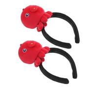 Veemoon 2pcs Red Octopus Sea Creature Headwear Durable Ocean Animal Headband for All Ages Funny Party Hair Hoop for Birthday Beach Pool Cosplay Decorations and Costume Accessories