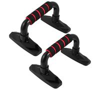 Veemoon 2pcs Red Push-up Bars with Non-slip Grip, Home Fitness Arm Strength Training Tool, Sturdy Press-up Hand Holders for Bodyweight Workout and Muscle Building