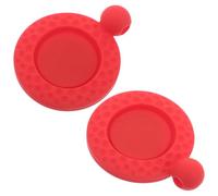 Veemoon 2pcs Red Silicone Golf Ball Marker Clip with Magnetic Hat Cap Clamp for Putting Green Golf Accessories Portable Gadgets Suitable