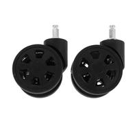 Veemoon 2pcs Replaceable Luggage Wheels with 360-degree Swivel and Double Bearings, Silent Operation Plastic Roller Wheels for Suitcase and Travel Bags, Wear Resistant and Suitable