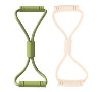 Veemoon 2pcs Resistance Bands for Women Fitness Stretch Exercise Bands Back and Chest Expander Elastic Workout Pull Strap for Home Training Random Color