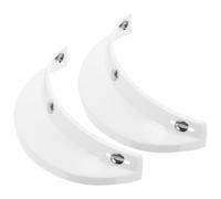 Veemoon 2pcs Retro Motorcycle Helmet Peak Visor Sun Shade for Riding Helmet Open Face Accessories White PC Material 3 Snap Structure Thickened Front Edge